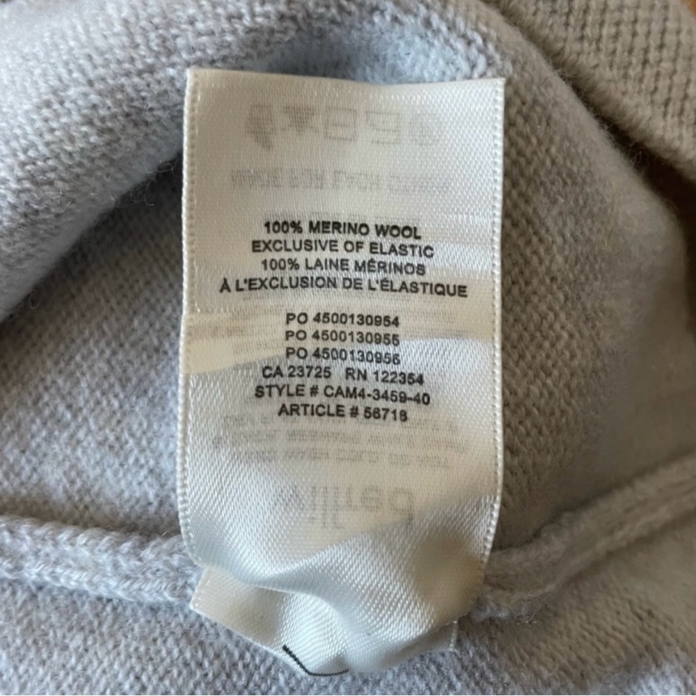 Wilfred Aritzia Cyprie Turtleneck Italian Merino Wool Light Grey Size Small